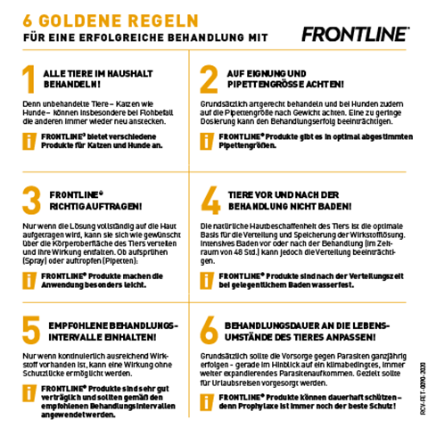 Goldene Regeln der Parasitenbehandlung